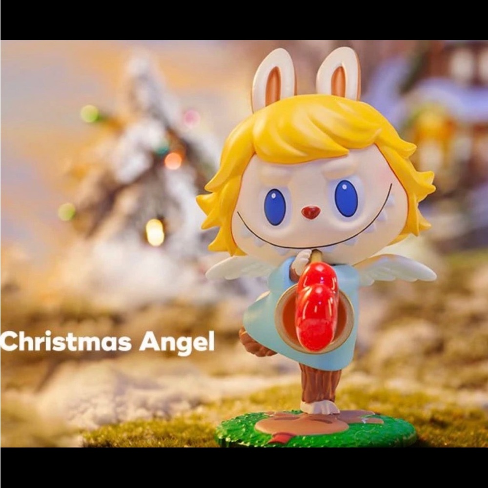 Pop Mart Lets Christmas Labubu Christmas Angel Figure -Discontinued